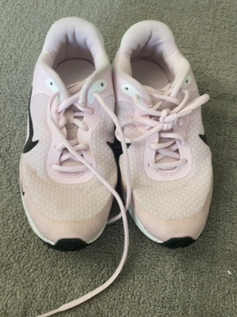 Nike Kids Pink and Black Athletic Sneakers